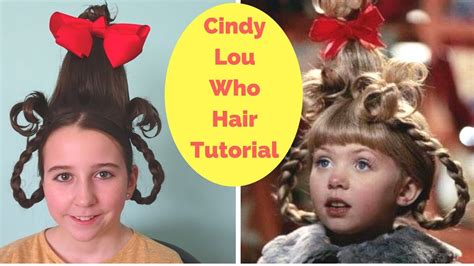 cindy lou who hair tutorial